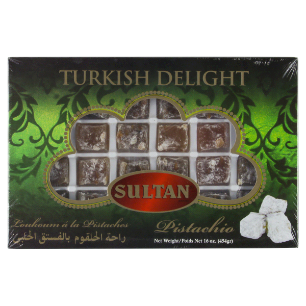 slide 1 of 1, Sultan Turkish Delight, Pistachio, 16 oz