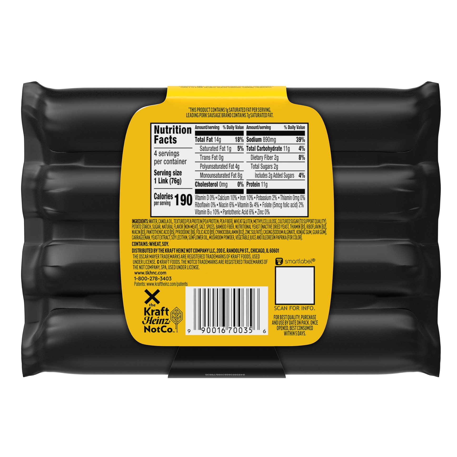 slide 3 of 5, Oscar Mayer Plant Based Italian Sausage, 10.7 oz