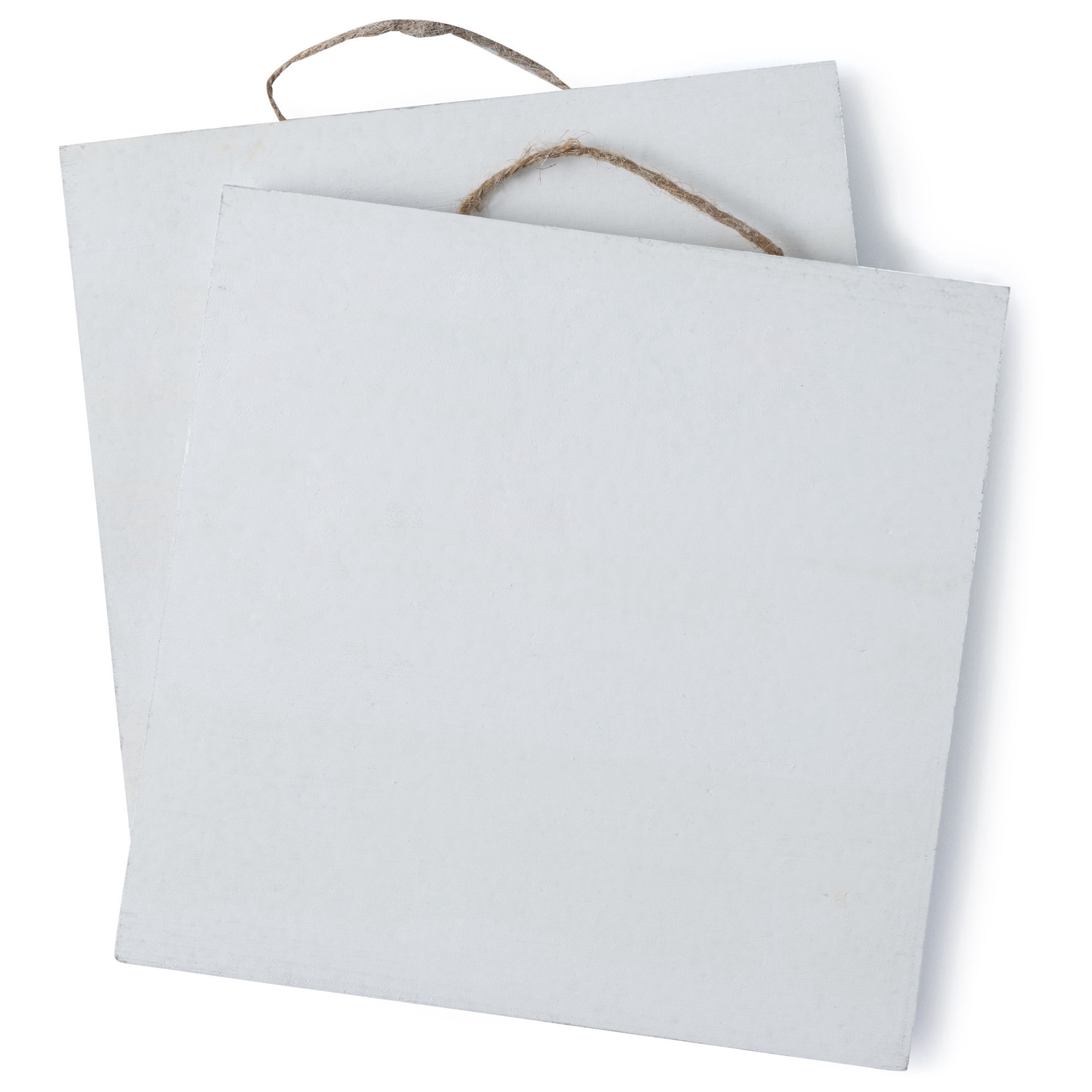 slide 5 of 7, 10" X 10" Whitewashed Wood Square Plaques By Make Market, 2ct., 2 ct