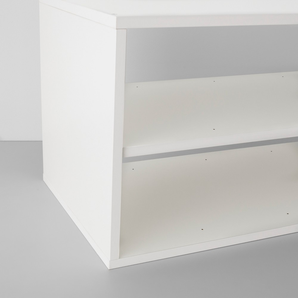 slide 3 of 6, Two Shelf Horizontal Cube White - Made By Design, 1 ct