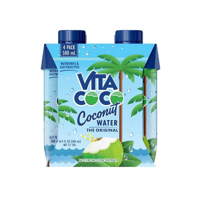 slide 2 of 3, Vita Coco Original Coconut Water Cartons - 4pk/16.9 fl oz, 4 ct, 16.9 fl oz