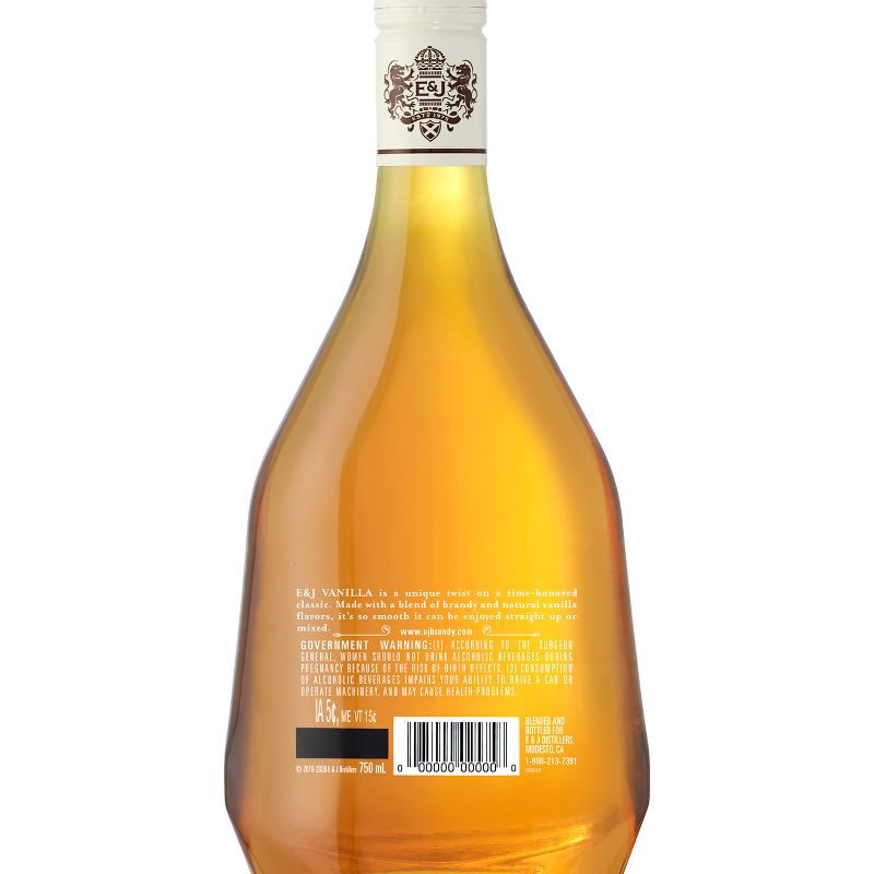 slide 5 of 5, E&J Flavored Vanilla Brandy - 750ml Bottle, 750 ml