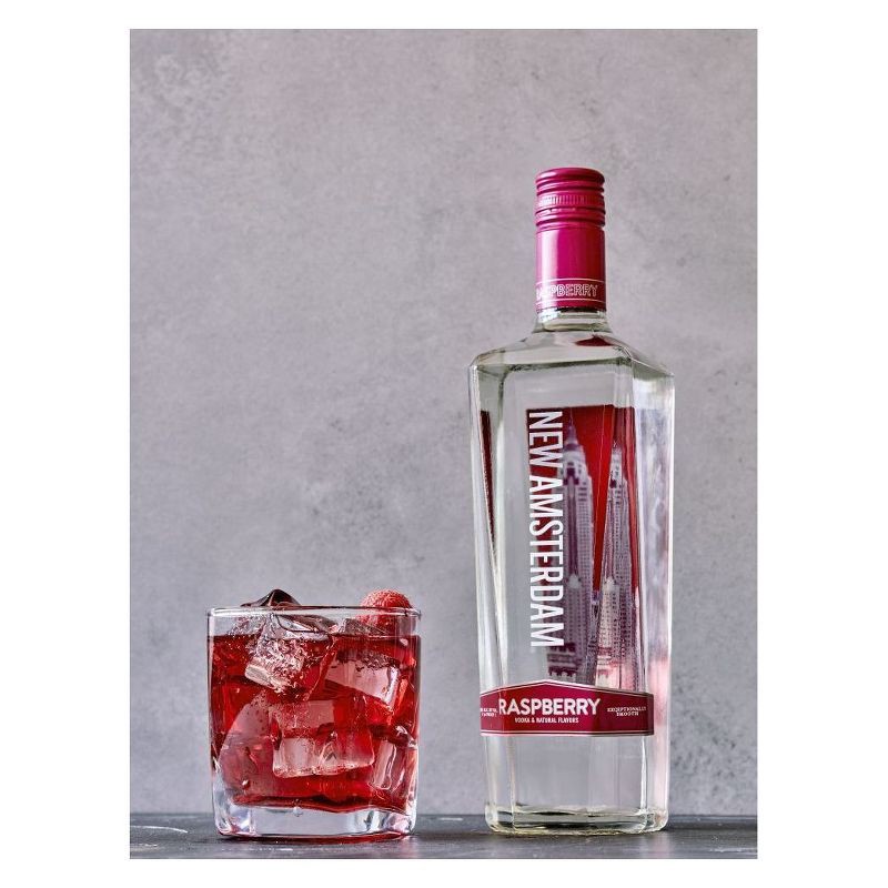 slide 2 of 6, New Amsterdam Raspberry Flavored Vodka - 750ml Bottle, 750 ml