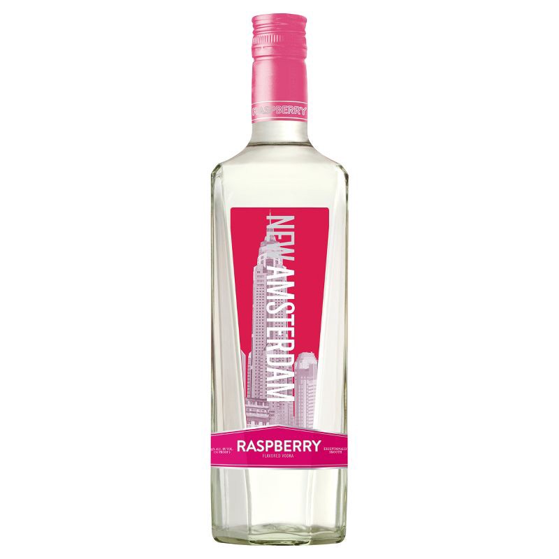 slide 4 of 6, New Amsterdam Raspberry Flavored Vodka - 750ml Bottle, 750 ml