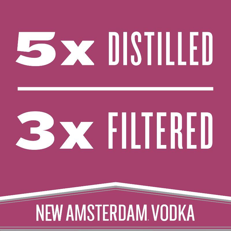 slide 5 of 6, New Amsterdam Raspberry Flavored Vodka - 750ml Bottle, 750 ml