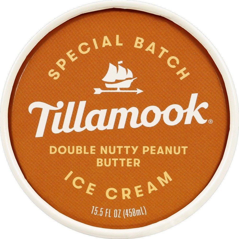 slide 6 of 6, Tillamook Double Nutty Peanut Butter Ice Cream, 15.5 oz