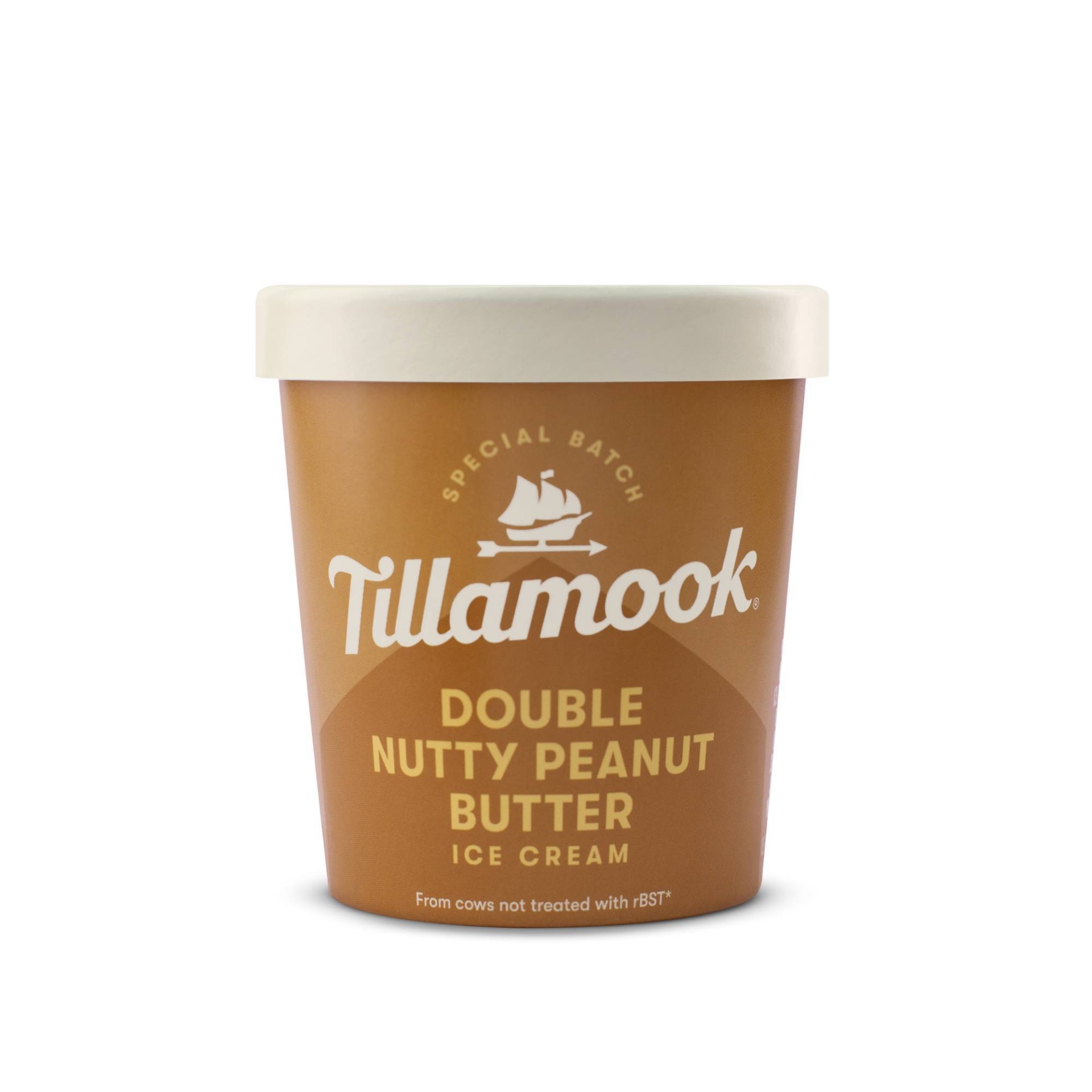 slide 1 of 6, Tillamook Double Nutty Peanut Butter Ice Cream, 15.5 oz