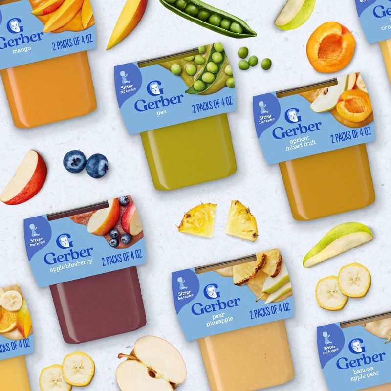slide 6 of 8, Gerber Baby Food Stage 2 Apple Avocado Puree Tub - 2ct/8oz, 2 ct; 8 oz