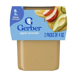 Gerber Baby Food Stage 2 Apple Avocado Puree Tub - 2ct/8oz