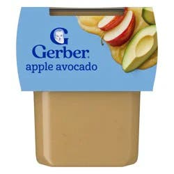 Gerber Baby Food Stage 2 Apple Avocado Puree Tub - 2ct/8oz