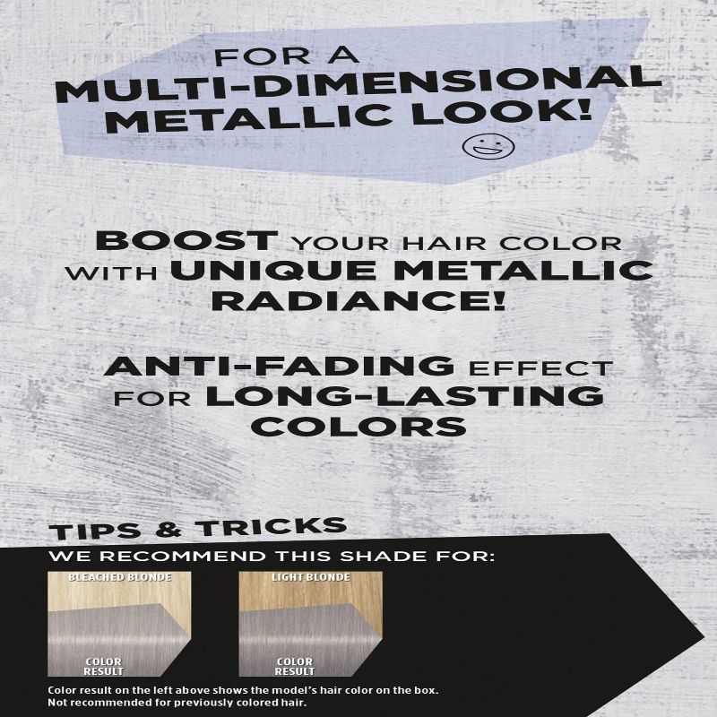 slide 2 of 6, Got2b Permanent Hair Color - Metallic Silver - 4.8 fl oz/1 Kit, 4.8 fl oz