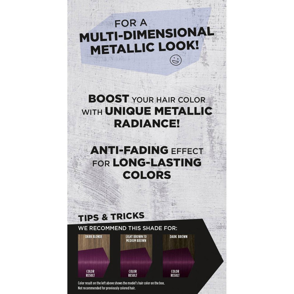 slide 2 of 7, Got2b Permanent Hair Color - Metallic Amethyst Chrome - 4.8 fl oz/1 Kit, 4.8 fl oz