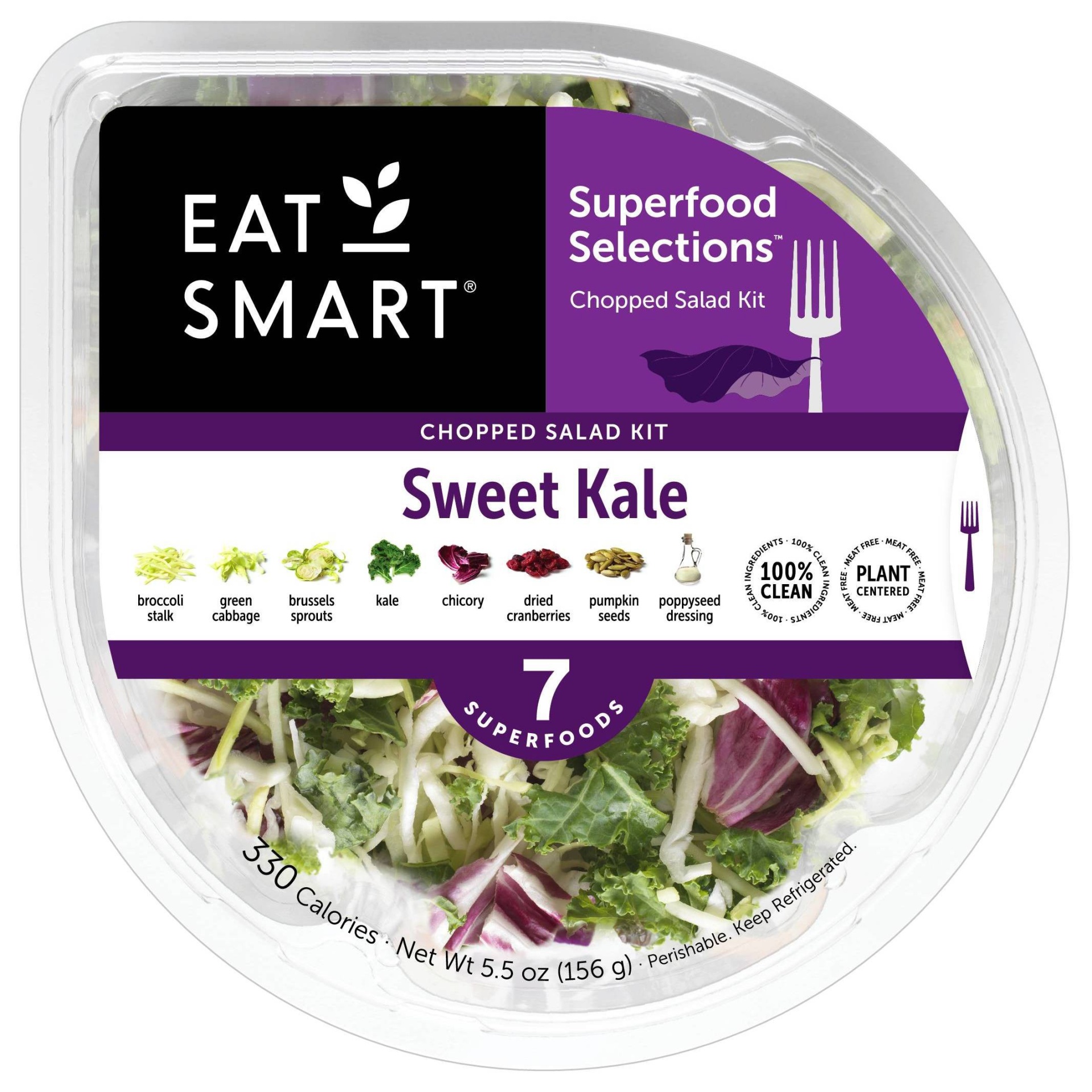 slide 1 of 1, Eat Smart Shake Ups Sweet Kale Salad Bowl, 5.5 oz