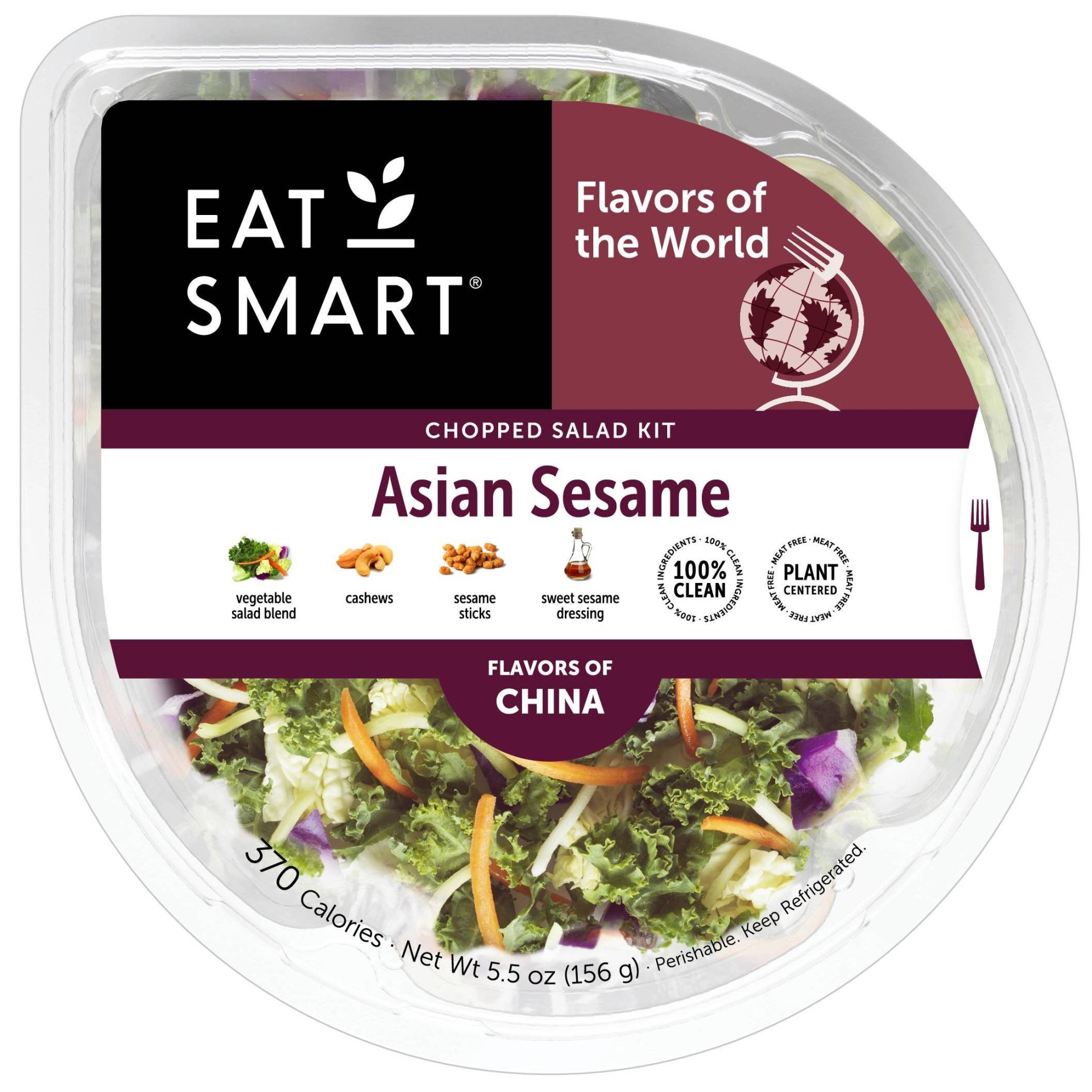 slide 1 of 4, Eat Smart Asian Sesame Salad Bowl, 5.5 oz