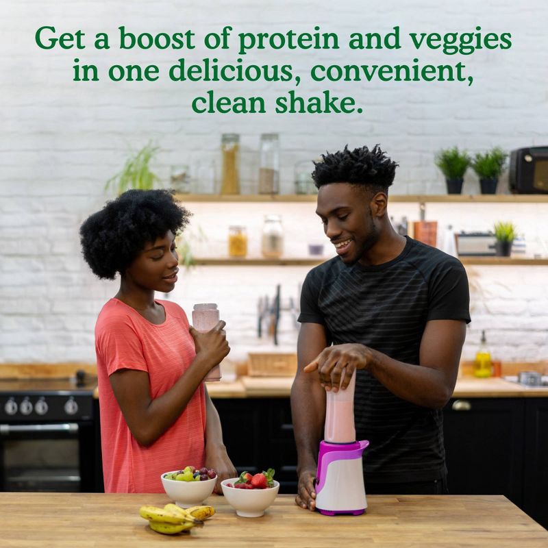 slide 5 of 8, Garden of Life Organic Vegan Protein + Greens Plant Based Shake Mix - Chocolate - 19.4oz, 19.4 oz