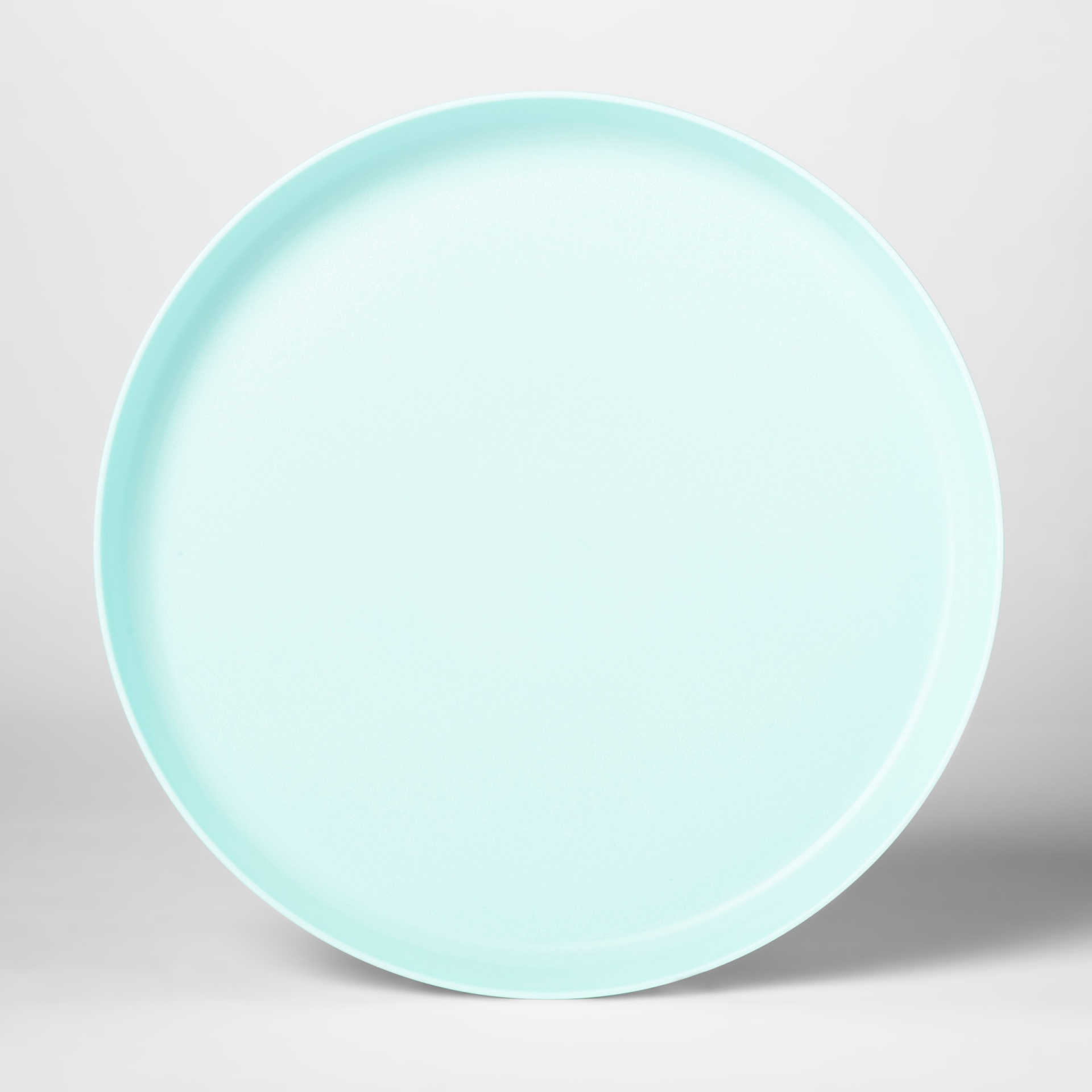 slide 1 of 2, 9.6" Plastic Kids Dinner Plate Light Blue - Pillowfort, 1 ct