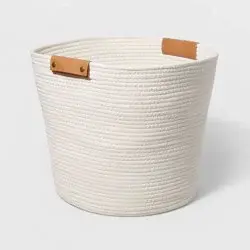 Decorative Coiled Rope Basket Cream - Brightroom™