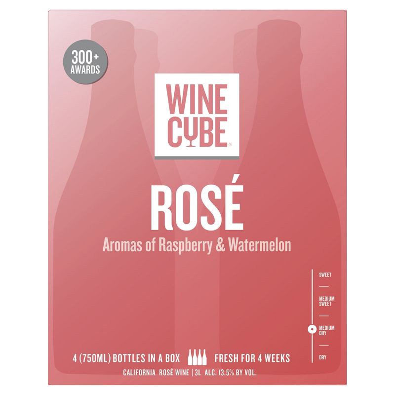 slide 4 of 5, Rose Winé - 3L Box - Wine Cube™, 3 liter