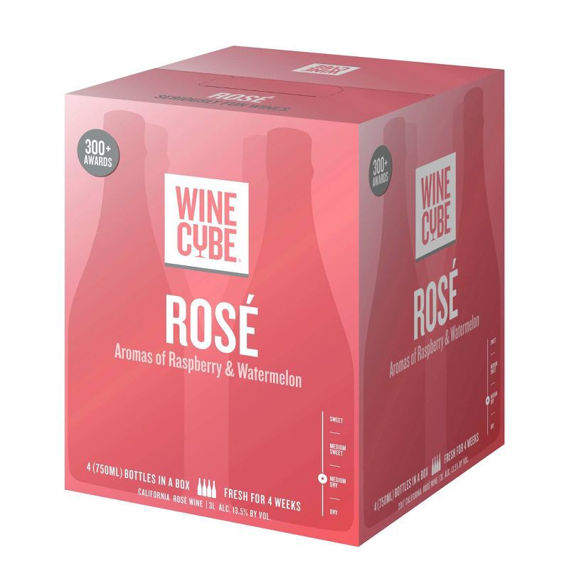 slide 1 of 5, Rose Winé - 3L Box - Wine Cube™, 3 liter