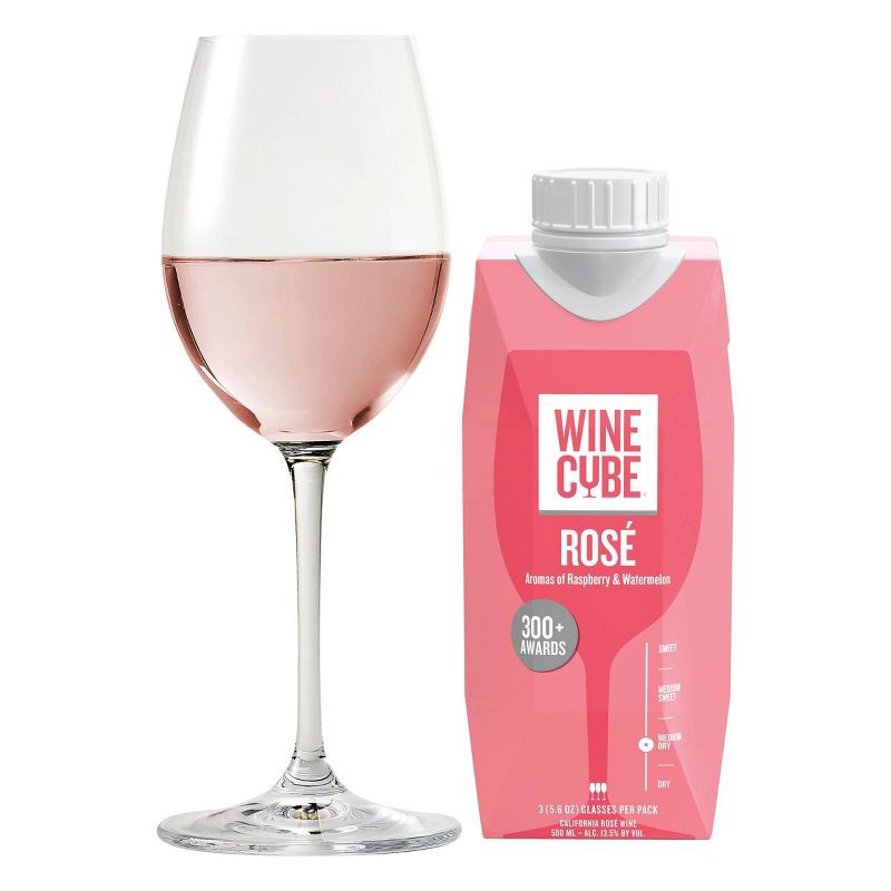 slide 2 of 3, Rosé Wine - 500ml Box - Wine Cube™, 500 ml