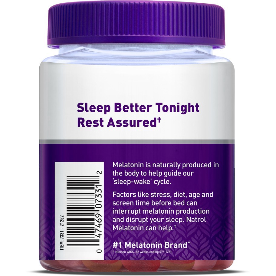 slide 2 of 5, Natrol Melatonin 10mg Sleep Aid Gummies - Strawberry - 90ct, 10mg, 90 ct