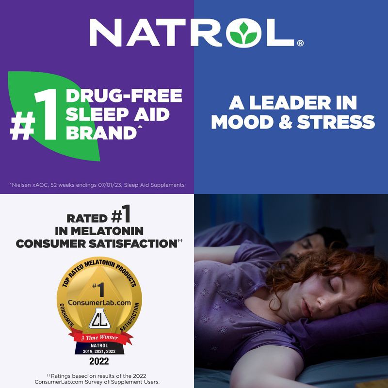 slide 8 of 10, Natrol Melatonin 10mg Sleep Aid Gummies - Strawberry - 90ct, 10mg, 90 ct