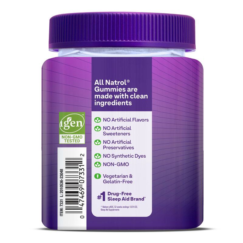 slide 9 of 10, Natrol Melatonin 10mg Sleep Aid Gummies - Strawberry - 90ct, 10mg, 90 ct