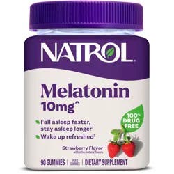 Natrol Melatonin 10mg Sleep Aid Gummies - Strawberry - 90ct