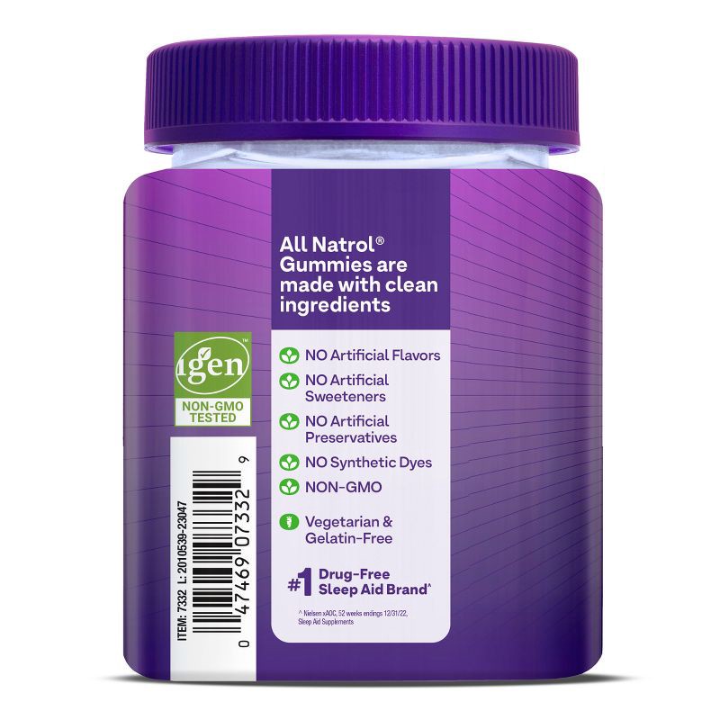 slide 9 of 11, Natrol Melatonin 5mg Sleep Aid Gummies - Strawberry - 90ct, 90 ct; 5 mg