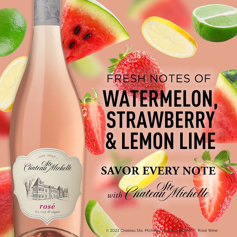 slide 6 of 7, Chateau Ste Michelle Chateau Ste. Michelle Rosé Wine - 750ml Bottle, 750 ml