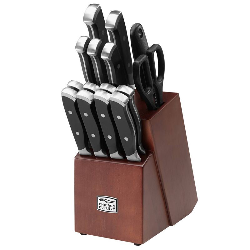 slide 1 of 1, Chicago Cutlery 16pc Block Knife Set, 16 ct