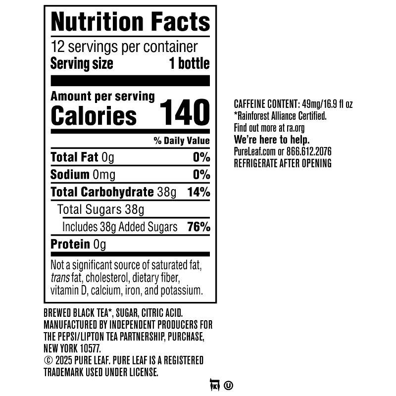 slide 9 of 9, PURE LEAF RTD Pure Leaf Sweet Tea - 12pk/16.9 fl oz Bottles, 12 ct; 16.9 fl oz