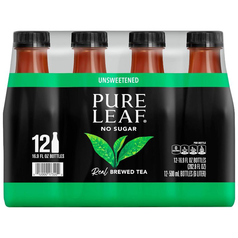 slide 2 of 9, PURE LEAF RTD Pure Leaf Unsweetened - 12pk/16.9 fl oz Bottles, 12 ct; 16.9 fl oz