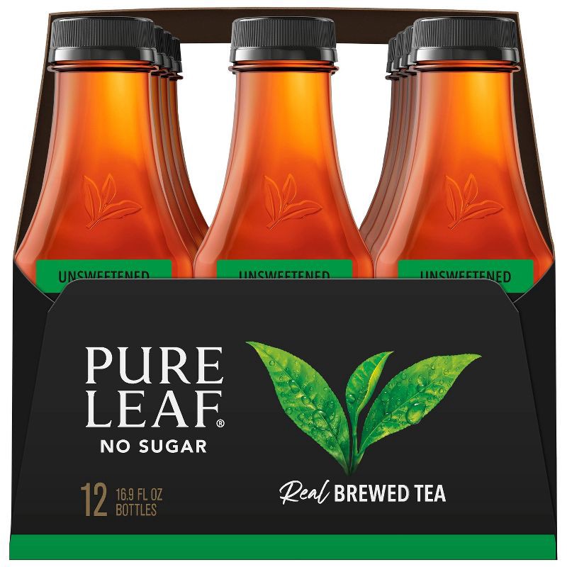 slide 3 of 4, PURE LEAF RTD Pure Leaf Unsweetened - 12pk/16.9 fl oz Bottles, 12 ct; 16.9 fl oz