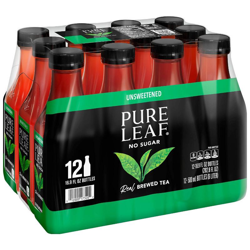 slide 4 of 9, PURE LEAF RTD Pure Leaf Unsweetened - 12pk/16.9 fl oz Bottles, 12 ct; 16.9 fl oz
