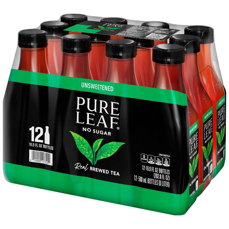 slide 5 of 9, PURE LEAF RTD Pure Leaf Unsweetened - 12pk/16.9 fl oz Bottles, 12 ct; 16.9 fl oz