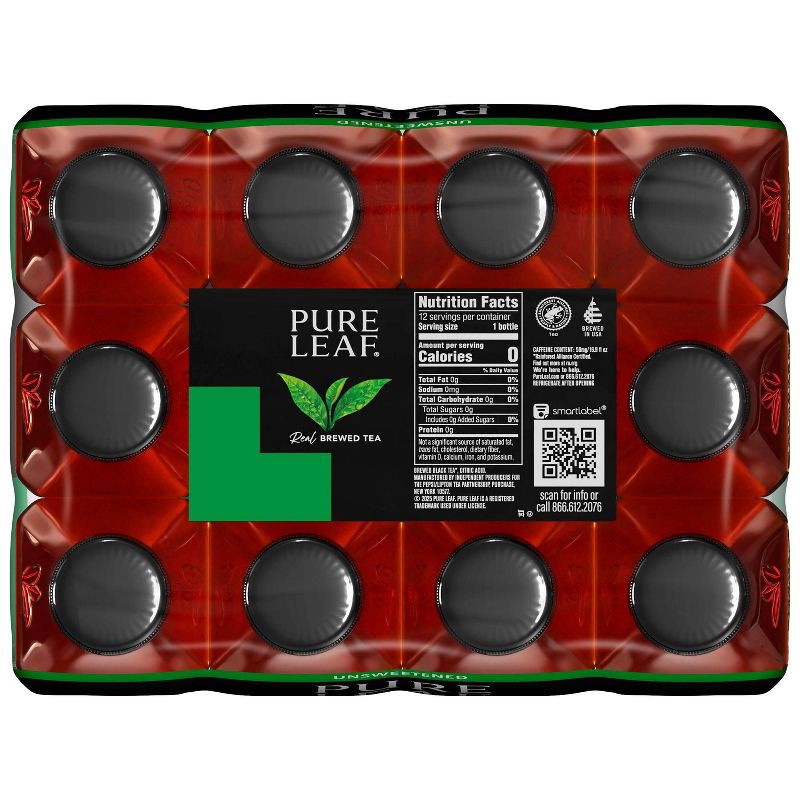 slide 6 of 9, PURE LEAF RTD Pure Leaf Unsweetened - 12pk/16.9 fl oz Bottles, 12 ct; 16.9 fl oz
