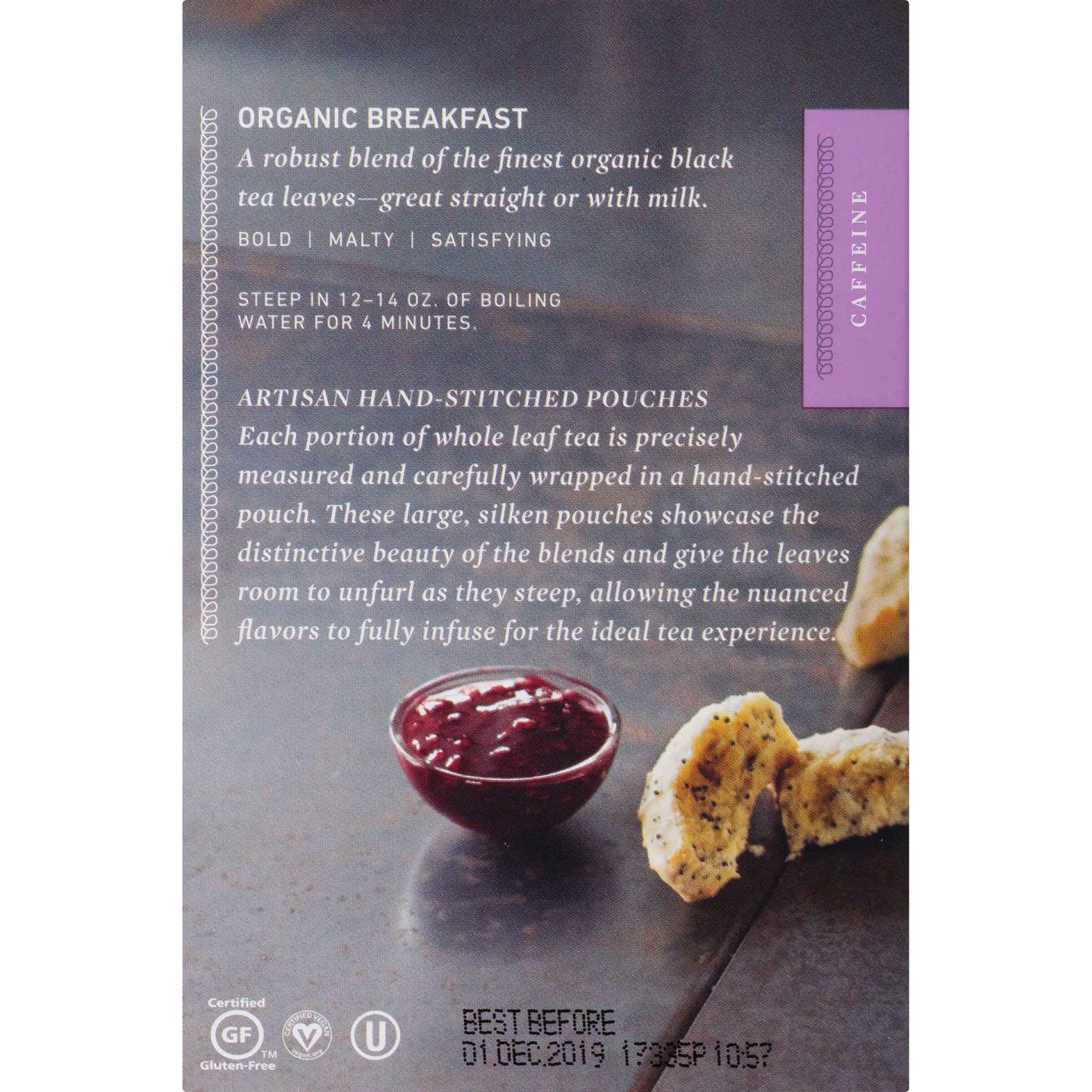 slide 3 of 5, Mighty Leaf Bold Organic Breakfast Black Tea - 15 ct, 15 ct