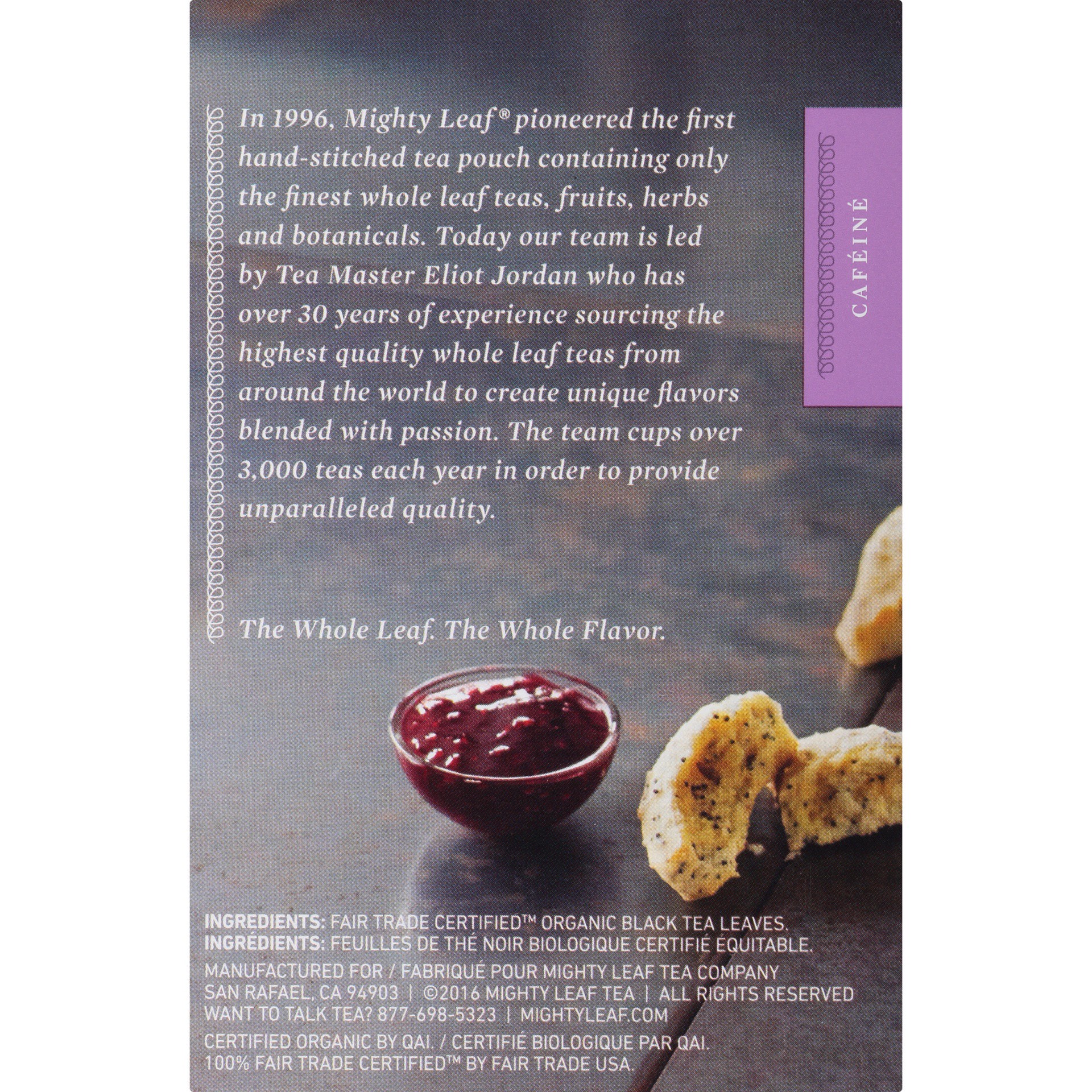 slide 2 of 5, Mighty Leaf Bold Organic Breakfast Black Tea - 15 ct, 15 ct