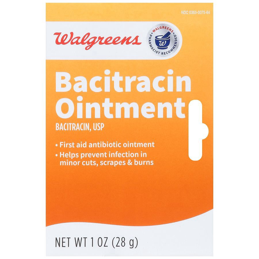 slide 1 of 4, Walgreens Bacitracin Ointment, 1 oz