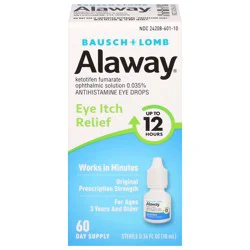 Alaway Antihistamine Eye Itch Relief Eye Drops 0.34 fl oz