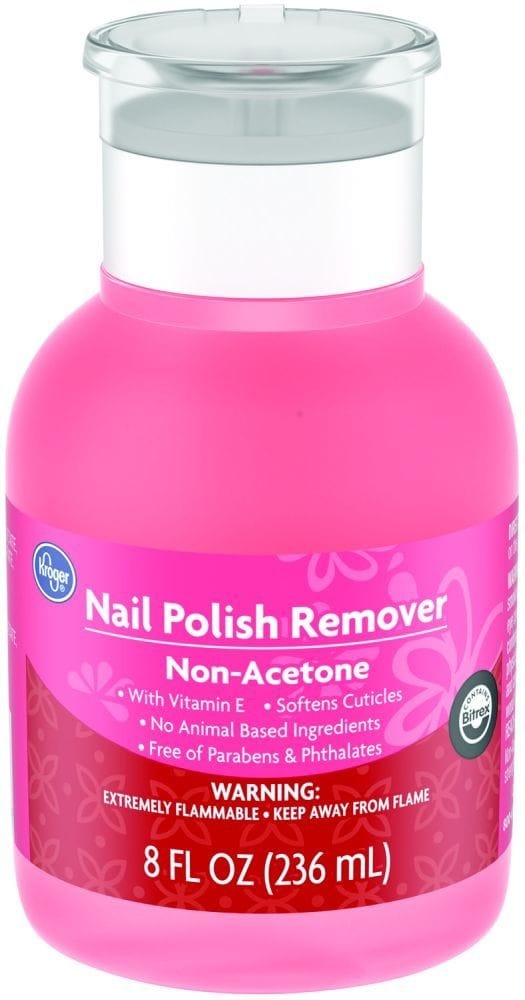 slide 1 of 1, Kroger Nonacetone Nail Polish Remover, 8 fl oz
