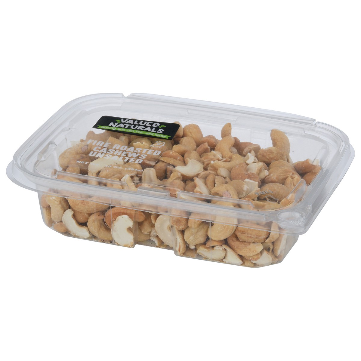 slide 6 of 13, Valued Naturals Fire Roasted Unsalted Cashews 10 oz, 10 oz
