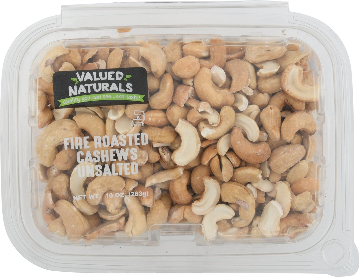 slide 2 of 13, Valued Naturals Fire Roasted Unsalted Cashews 10 oz, 10 oz