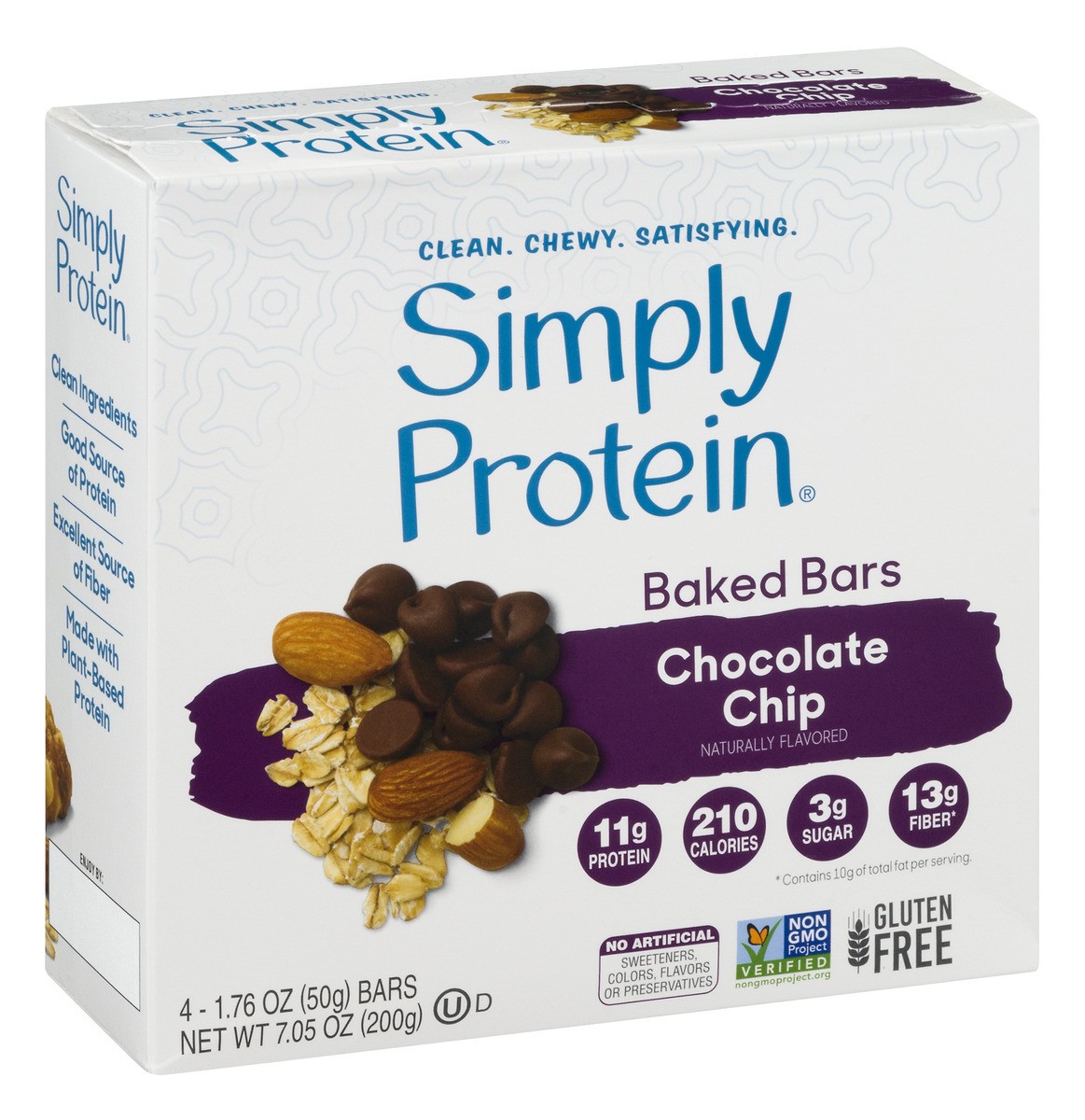 slide 9 of 11, SimplyProtein 4 Pack Chocolate Chip Cookie Bars 4 ea, 4 ct