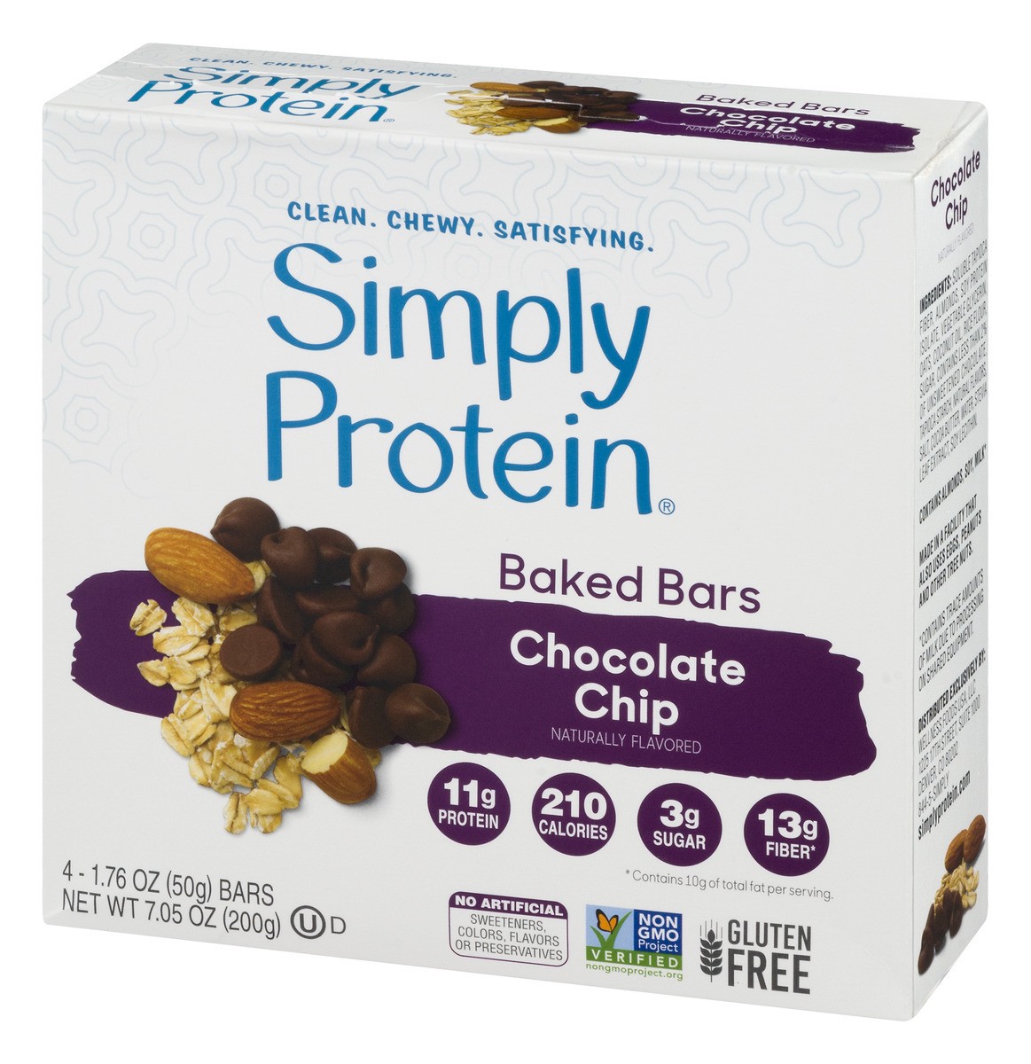 slide 4 of 11, SimplyProtein 4 Pack Chocolate Chip Cookie Bars 4 ea, 4 ct