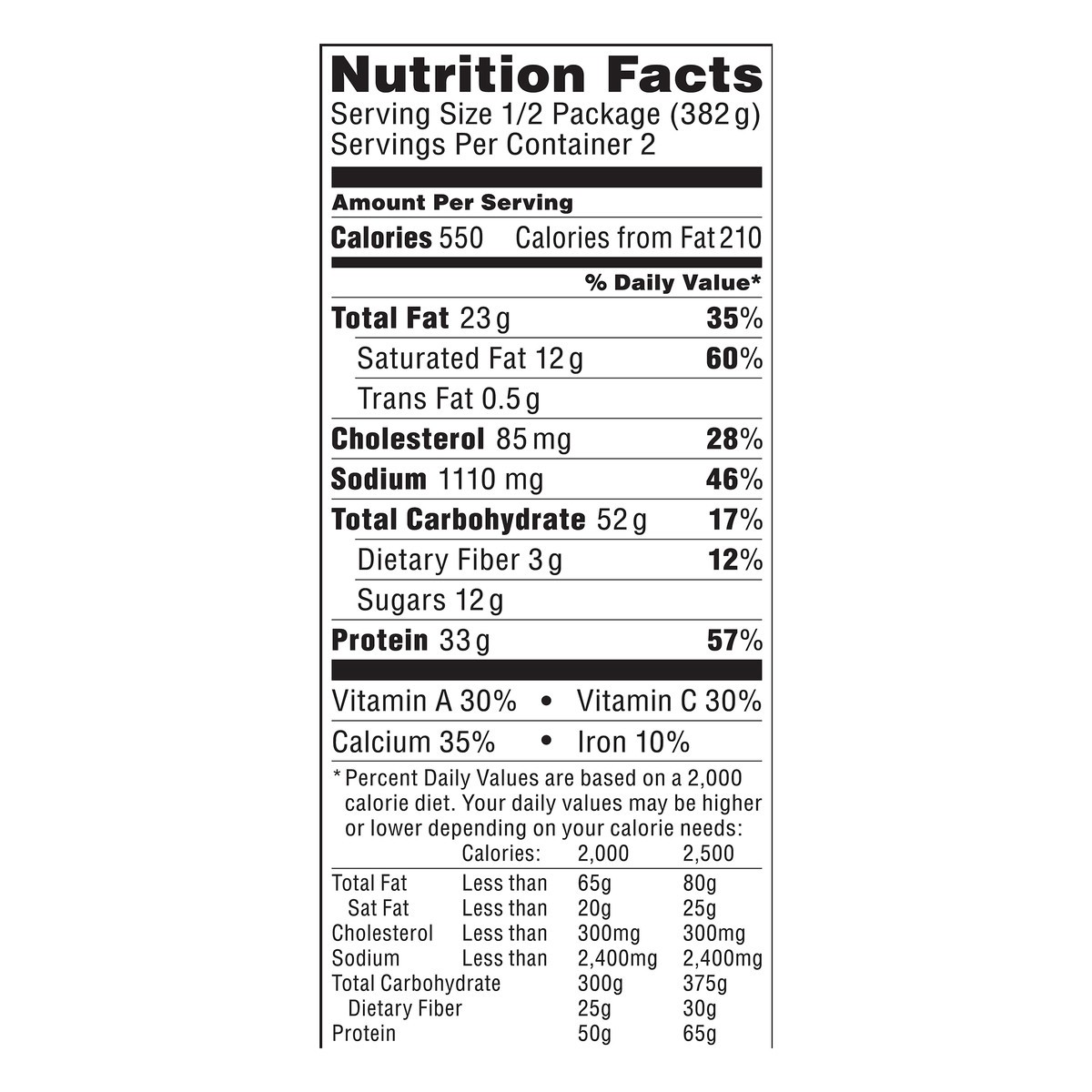 slide 5 of 10, Stouffer's Meal For 2 Cheesy Chicken Bacon Ranch, 27 oz