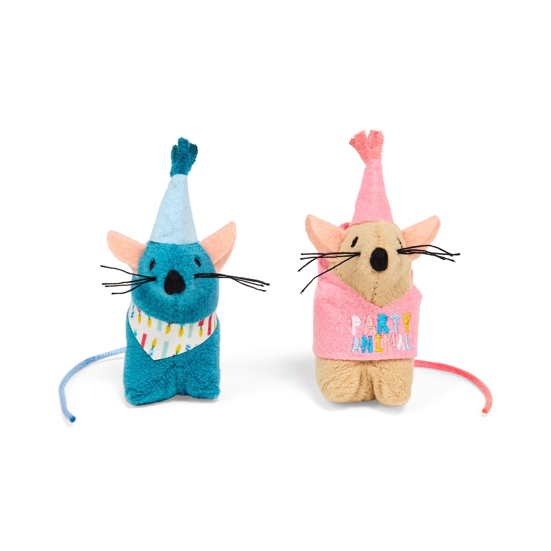slide 1 of 1, YOULY Birthday Mice Cat Toy, X-Small, Pack of 2, 1 ct