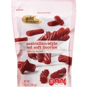slide 1 of 1, CVS Gold Emblem Australian-Style Red Soft Licorice, 7.25 oz
