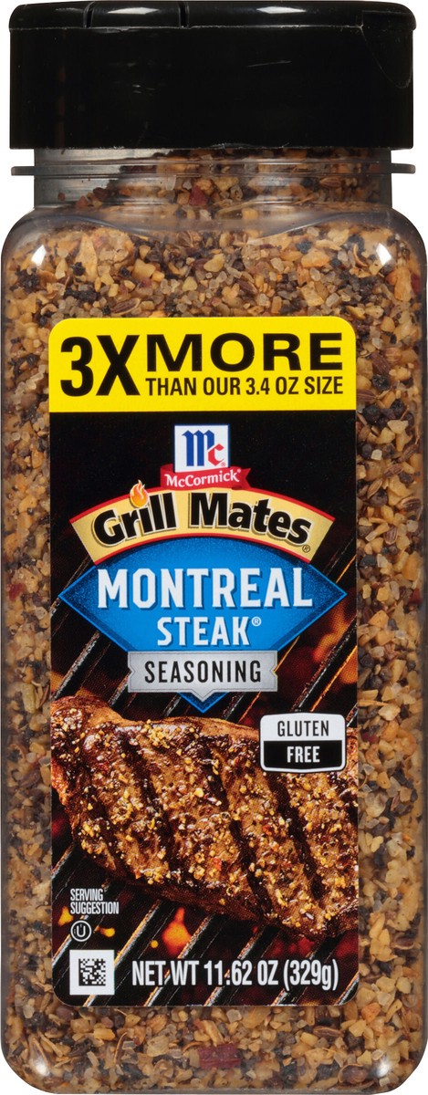 slide 2 of 9, McCormick Grill Mates Montreal Steak Seasoning 11.62 oz. Shaker, 11.62 oz